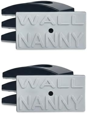 Wall Nanny 2-Pack - Works with 2 Gates - Baby Gate Wall Protector (Made in USA) Protects Walls and Doorways from Pet Gates - for Pressure Mounted Indoor Safety Baby Gates - Black - Image 2