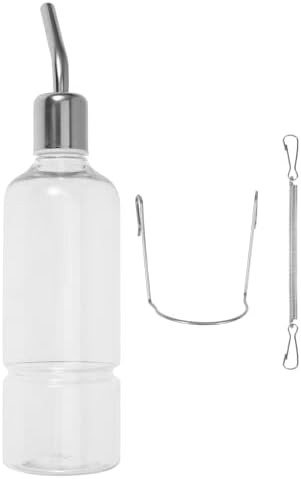 Dog Water Bottle for Crate - No Drip Dog Water Bottle, Cat Water Feeder, Leak- Pet Water Bottl for Cage&Kennel - Large by POPETPOP