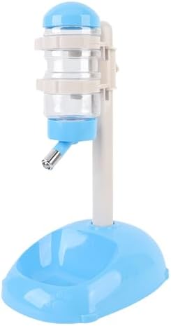 Pet Standing Water Dispenser, Adjustable Height Dog Water Bottle, with Food Feeder Bowl for Small Dogs Cats (Blue) - Image 5