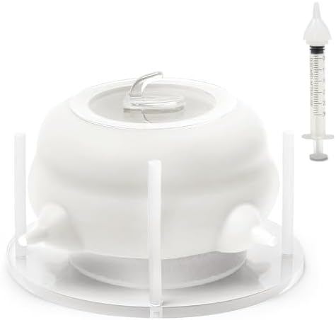 400ml Silicone Multi-Pet Milk Feeder, with 5 Nipples(White) by ElevateYourEverydayJoy