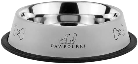Stainless Steel Dog Bowl Pack of 2, Food & Water Bowl for Dogs, Durable Dog Feeding Bowl, Bowls for Medium Dogs, Easy to Clean, Anti-Skid Pet Bowl 24 oz (Blue & Grey) - Image 7