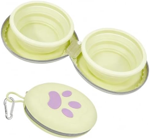 2-in-1 Collapsible Dog Travel Bowl Portable Silicone Carabiner by guardingwhatyouLove