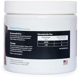 Hip and Joint Food Supplement for Dogs, Large Breeds- Glucosamine and Chondroitin Powder with Green Lipped Mussel - Pain, Inflammation Relief with Vitamins - Senior Health Supplies for Arthritis - Image 4