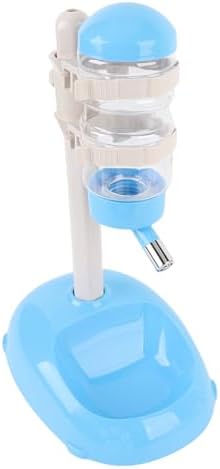 Pet Standing Water Dispenser, Adjustable Height Dog Water Bottle, with Food Feeder Bowl for Small Dogs Cats (Blue) by Unknown