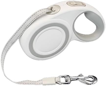 10-16FT,66LBS,Highly Reflective Retractable Dog Leash, M-Gray by Quppa
