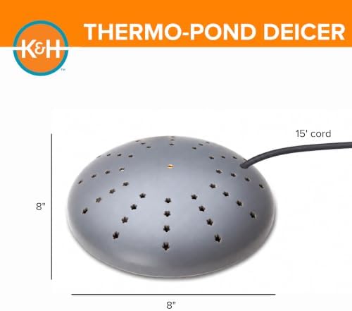 K&H Pond Heater, Thermo-Pond Perfect Climate Submersible Deicer, 300W, Gray - Image 3