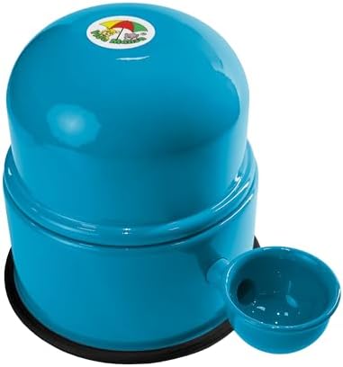 Pet Water Dispenser for Dogs and Cats, 47.3 oz – Gravity-Fed Aluminum Water Bowl, Prevents Wet Fur, Provides Continuous Fresh Water, Electrostatic Coated Finish, Vida Mansa (Light Blue) - Image 2