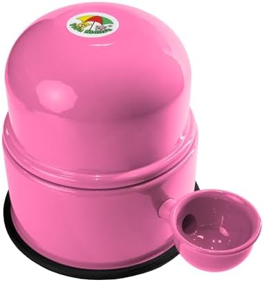 Pet Water Dispenser for Dogs and Cats, 47.3 oz – Gravity-Fed Aluminum Water Bowl, Prevents Wet Fur, Provides Continuous Fresh Water, Electrostatic Coated Finish, Vida Mansa (Pink) - Image 2