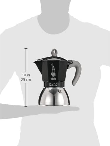 Bialetti - Moka Induction, Moka Pot, Suitable for all Types of Hobs, 6 Cups Espresso (9.4 Oz Espresso), 280 ml, Black - Image 3