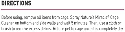 Nature’s Miracle Cage Cleaner 24 fl Oz, Small Animal Formula, Cleans And Deodorizes Small Animal Cages, 2nd Edition - Image 4