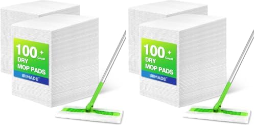 UNIMADE Dry Sweeping Cloths, 100 Count Mop Refill Compatible with Swiffer Sweeper - Disposable Duster Refills Mops for Cleaning Hardwood Floor Dust (Pack of 2) by Unimade