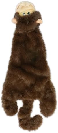 Best Pet Supplies 2-in-1 Stuffless Squeaky Dog Toy - Monkey, Medium by BestPetSuppliesLLC