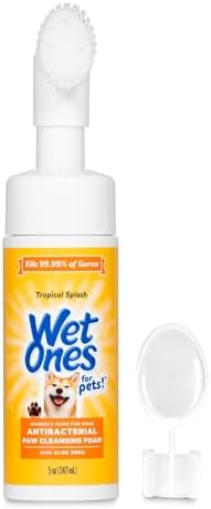 Wet Ones for Pets Foam Dog Paw Cleaner, Tropical Splash Scent, 5 Oz by WetOnes