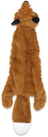 Best Pet Supplies 2-in-1 Stuffless Squeaky Dog Toy - Fox, Medium by BestPetSuppliesLLC