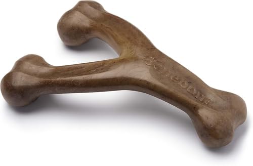 Benebone Wishbone Dog Chew Toy for Aggressive Chewers, Real Bacon, Giant by Benebone