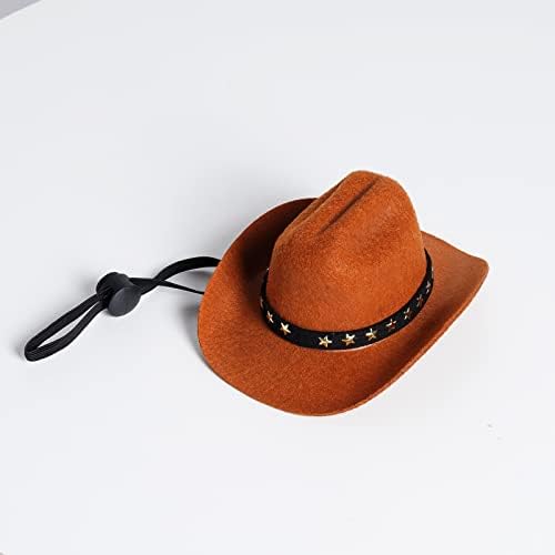 choyaxo Pet Cowboy Costume Halloween Costumes for Dogs Cat Cowboy Hat with Bandana Scarf (Small) - Image 3