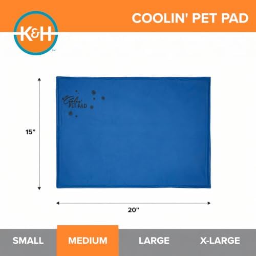 K&H Dog Cooling Mat, Coolin' Pet Pad - Medium 20x15in Chill Blue - Image 2