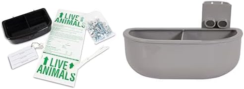 Petmate 290300 Kennel Travel Kit with Double Diner Kennel Bowl Bundle - Complete Pet Travel Solution with Food & Water Bowls by Unknown