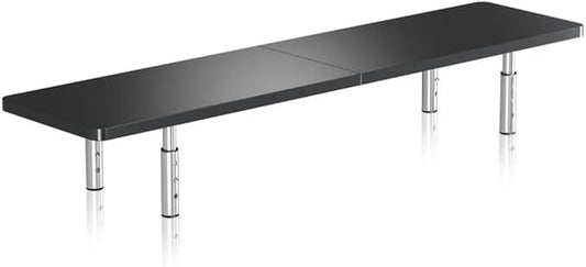 suptek Dual Monitor Stand Riser,Large Monitor Laptop Stand Riser 3 Adjustable Heights Computer Stand for Laptop, Printer, Notebook(MST016L) by suptek