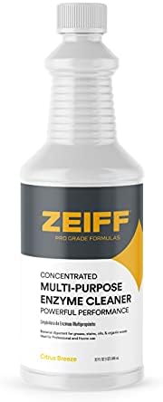Zeiff Pro-Grade Multi-Purpose Probiotic Enzyme Cleaner - Pet Stain and Odor Remover, Drain Cleaner - Powerful Cleaning & Odor Eliminating Formula For Professional & Home Surfaces - 32 Ounce by Zeiff