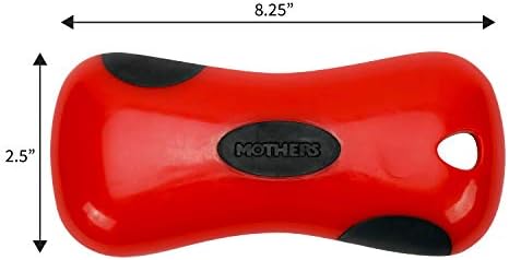 Mothers Soft Bristle Leather and Upholstery Car Cleaning Scrub Brush for Automotive, Home, Couch, Stain Remover, Red - Image 3