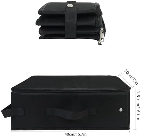 Portable Cat Travel Litter Box with Zipped Lid, Foldable Travel Litter Box, No Leakage, No Smell, Waterproof, Easy to Carry, Easy to Use in Hotels, Car - Image 3