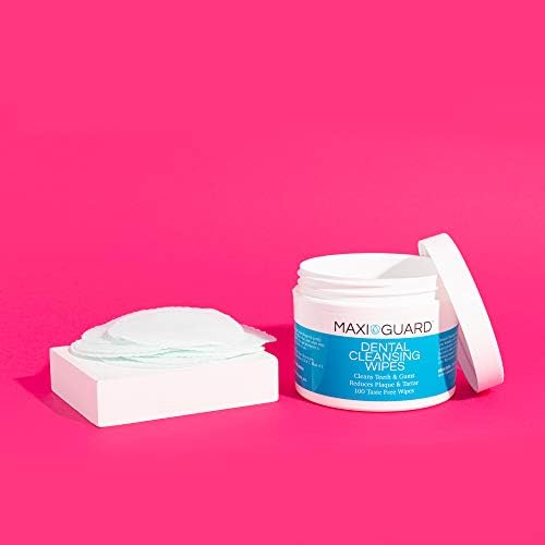 MAXI/GUARD Dental Cleansing Wipes for Dogs, Cats, Horses and Companion Animals (100 Wipes), Light Blue/White - Image 3