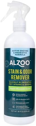 ALZOO Pet Stain & Odor Remover, Apple Blossom, 16 fl oz by ALZOO