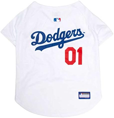 Official MLB Los Angeles Dodgers Pet Jersey for Dogs & Cats, Size Small - Stylish Baseball Jersey for Your Furry Fan- Show Off Team Spirit with The Perfect Fan Apparel Gear for Pet, Dog & Cat by PETSFIRST