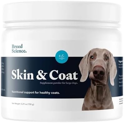 Skin and Coat Supplement Powder for Large Dogs- Anti Allergy Treatment and Itching Relief- with Vitamins A, E and Biotin - Care Products and Shedding Control Supplements for Itchy Pets - Image 6