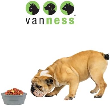 Van Ness Pets Crock Style Heavyweight Medium Bowl,20 Ounce Food and Water Dish for Cats and Dogs,Greystone,(Pack of 12) - Image 3