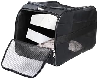 dbest products Pet Smart Cart Carrier, Large, Black, Soft Sided Collapsible Folding Travel Bag, Dog Cat Airline Approved Tote Luggage Backpack by dbestproductsInc
