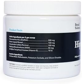 Hip and Joint Food Supplement for Dogs, Small Breeds- Glucosamine and Chondroitin Powder with Green Lipped Mussel - Pain, Inflammation Relief with Vitamins - Senior Health Supplies for Arthritis - Image 5