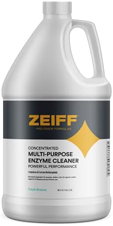 Zeiff Pro-Grade Multi-Purpose Probiotic Enzyme Cleaner - Pet Stain and Odor Remover, Drain Cleaner - Powerful Cleaning & Odor Eliminating Formula For Professional & Home Surfaces - 1 Gallon by Zeiff