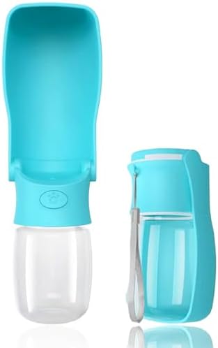 Portable Dog Small Animals Water Bottle for Walking 19 OZ or 12 OZ Pet Water Bottles for Puppy Medium Large Dogs Little Animals Water Dispenser Dog Small Animals Water Bowl by SOICTA