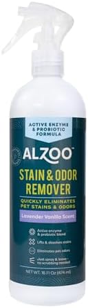 ALZOO Pet Stain & Odor Remover, Lavender Vanilla, 16 oz by ALZOO