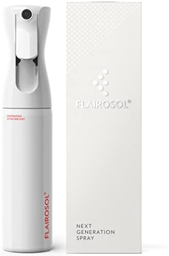 FLAIROSOL Original Continuous Mister Spray Bottle, 10.1oz, White/Coral by Flairosol