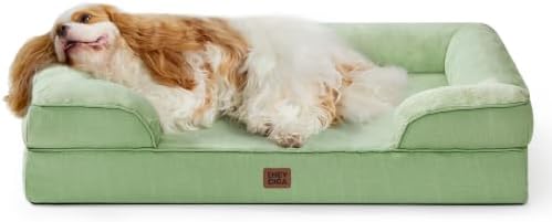 EHEYCIGA Orthopedic Small Dog Bed, Waterproof Memory Foam Washable Pet Beds by EHEYCIGA