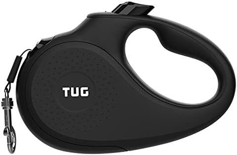 TUG Monochrome XL Retractable Dog Leash, 26 ft (Extra Large, Black) by TUG