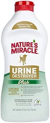 Nature's Miracle Dog Urine Destroyer Plus, Enzymatic Cleaner, 32 Fl Oz (Pack of 12) by NaturesMiracle
