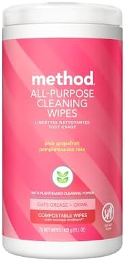 method All-Purpose Cleaning Wipes, Pink Grapefruit, 70 Count by method