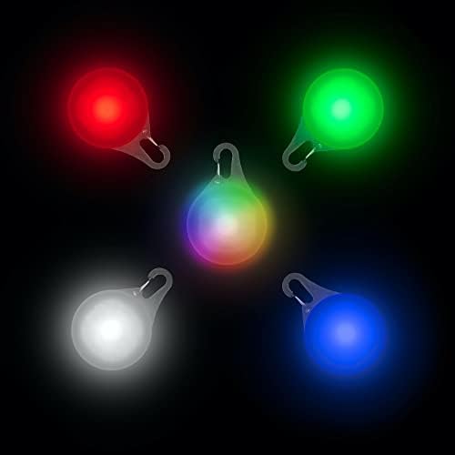 Nite Ize SpotLit XL Rechargeable Collar Light - Disc-O Select - Clip-On Pet Accessory for Nighttime Visibility - Color-Changing LED - Stainless Steel Carabiner Clip - Weather-Resistant - Image 6