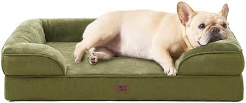 EHEYCIGA Orthopedic Small Dog Bed, Waterproof Memory Foam Washable Pet Beds by EHEYCIGA