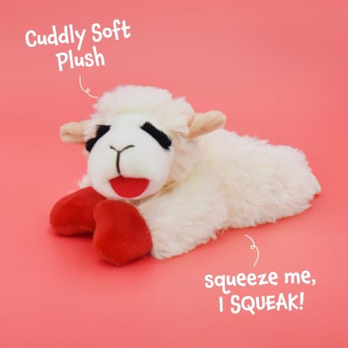 Multipet Lamb Chop Dog Plush Toy - Squeaky Toy - Image 4
