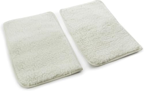 Sherpa Replacement Liners for Travel Pet Carriers - Soft Absorbent Dog Kennel Pad with Waterproof Backing, Machine Washable Dog Crate Pads, 14.5x9.75in - 2 Pack, White, Small (Pack of 6) by Sherpa