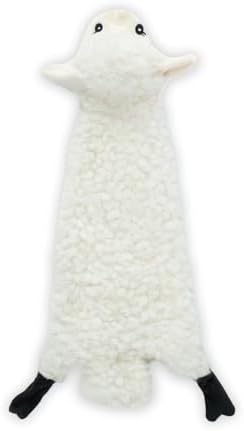 Best Pet Supplies 2-in-1 Stuffless Squeaky Dog Toy - Sheep, Small by BestPetSuppliesLLC