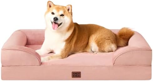 EHEYCIGA Orthopedic Dog Beds Large Sized Dog, Waterproof Washable Pet Bed by EHEYCIGA