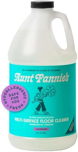 Aunt Fannie's Ultra Concentrated Vinegar Floor Cleaner, Lavender, 64 oz by AuntFannies