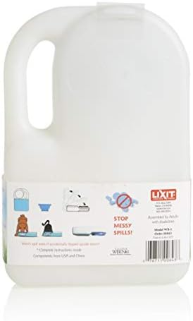 Lixit® Water Boy Portable Travel Dog Bowl - 3 Quart Spill Free Self Filling Pet Water Bowl - Made in USA (White, 2 Pack) - Image 2