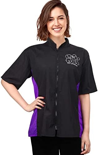 Noverlife Pet Grooming Workwear Dog Groomer Smock, Short Sleeve, M Size by Noverlife